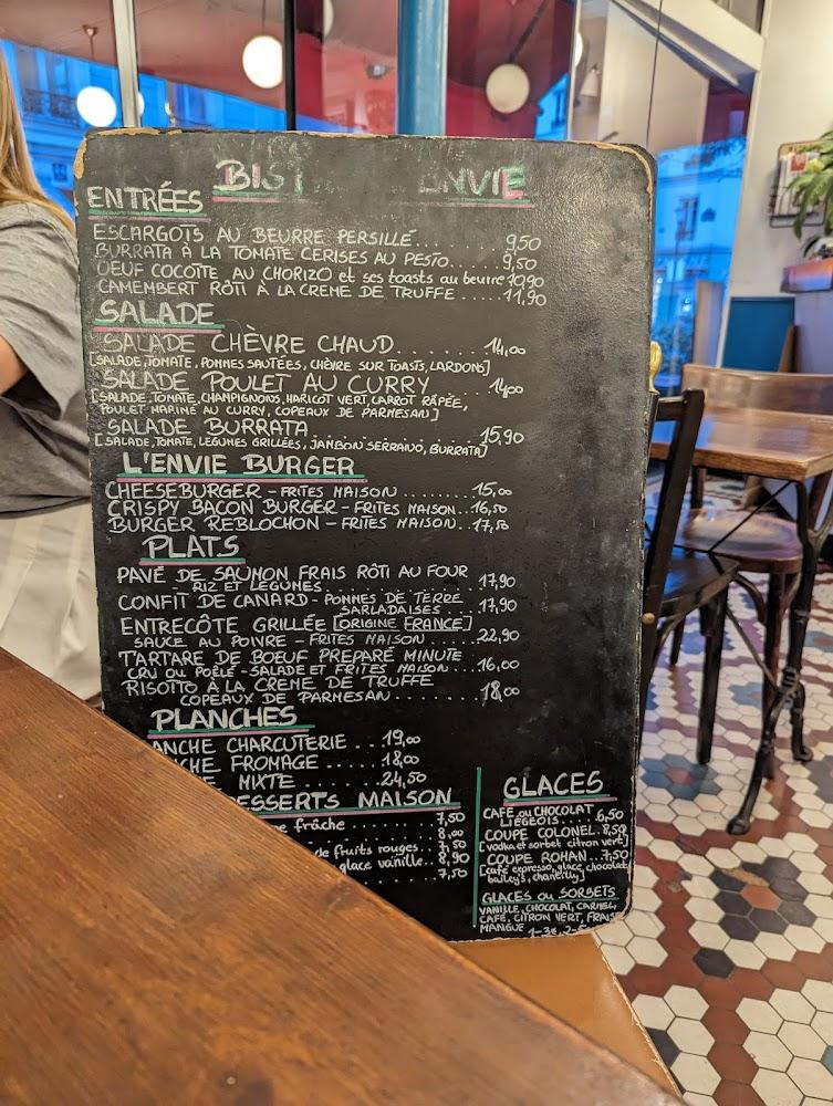 l'Envie - Menu Image 1